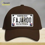 Fajardo Novelty License Plate Hat Cotton / Dark Brown