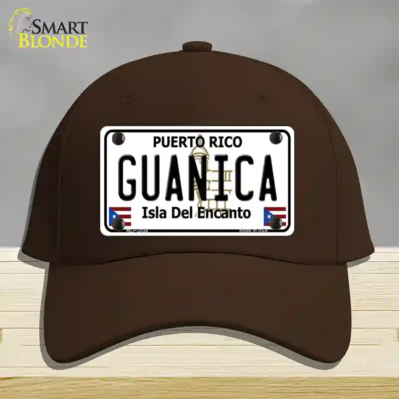 Guanica Puerto Rico Novelty License Plate Hat Cotton / Dark Brown