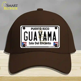 Guayama Puerto Rico Novelty License Plate Hat Cotton / Dark Brown