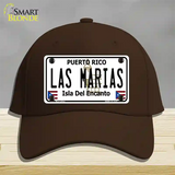 Las Marias Puerto Rico Novelty License Plate Hat Cotton / Dark Brown