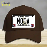 Moca Puerto Rico Novelty License Plate Hat Cotton / Dark Brown