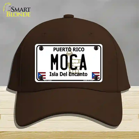 Moca Puerto Rico Novelty License Plate Hat Cotton / Dark Brown