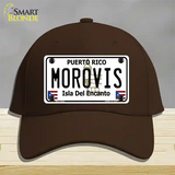 Morovis Puerto Rico Novelty License Plate Hat Cotton / Dark Brown