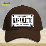 Naranjito Puerto Rico Novelty License Plate Hat Cotton / Dark Brown