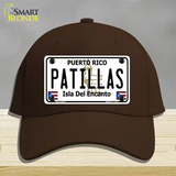 Patillas Puerto Rico Novelty License Plate Hat Cotton / Dark Brown