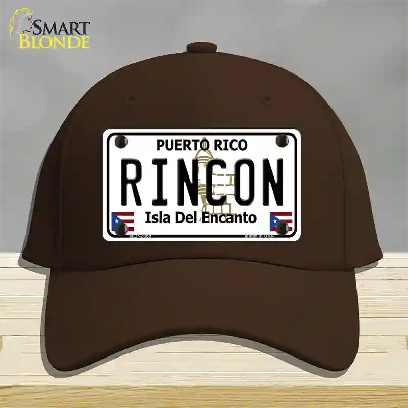 Rincon Puerto Rico Novelty License Plate Hat Cotton / Dark Brown