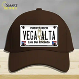 Vega Alta Puerto Rico Novelty License Plate Hat Cotton / Dark Brown