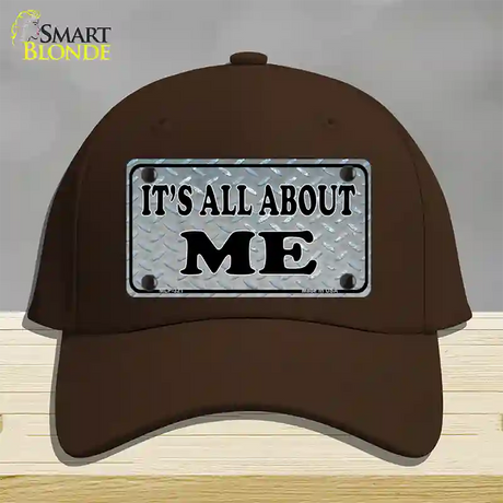 Its All About Me Novelty License Plate Hat Cotton / Dark Brown