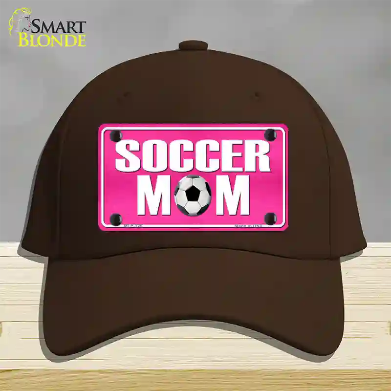 Soccer Mom Novelty License Plate Hat Cotton / Dark Brown