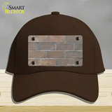 Brick Wall Novelty License Plate Hat Cotton / Dark Brown