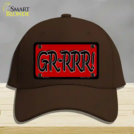 GR-RRR Novelty License Plate Hat Cotton / Dark Brown