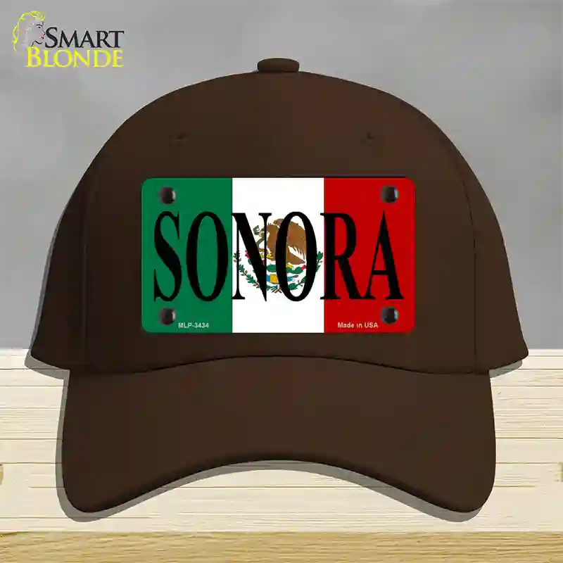 Sonora Novelty License Plate Hat Cotton / Dark Brown