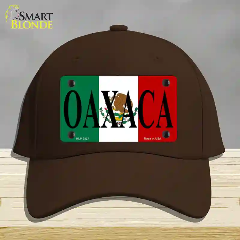 Oaxaca Novelty License Plate Hat Cotton / Dark Brown