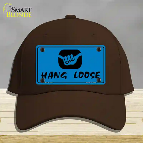 Hang Loose Novelty License Plate Hat Cotton / Dark Brown