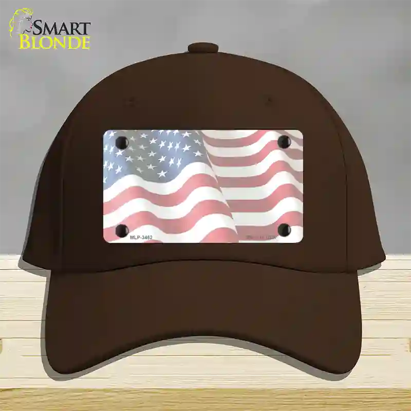 Faded Old Glory Novelty License Plate Hat Cotton / Dark Brown