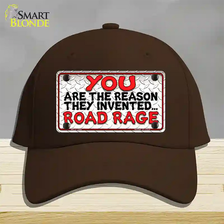 Invented Road Rage Novelty License Plate Hat Cotton / Dark Brown