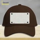 Fish Scale Novelty License Plate Hat Cotton / Dark Brown