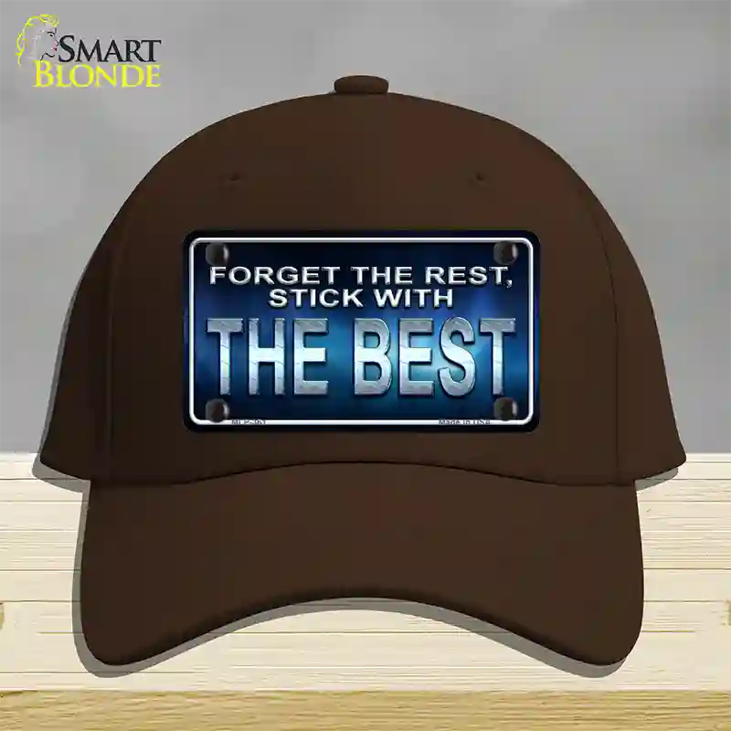 Forget The Rest Novelty License Plate Hat Cotton / Dark Brown