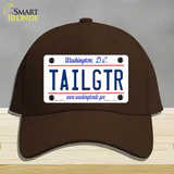 Tailgtr Washington DC Novelty License Plate Hat Cotton / Dark Brown