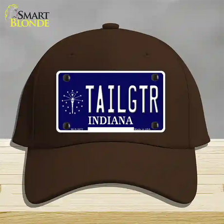 Tailgtr Indiana Novelty License Plate Hat Cotton / Dark Brown