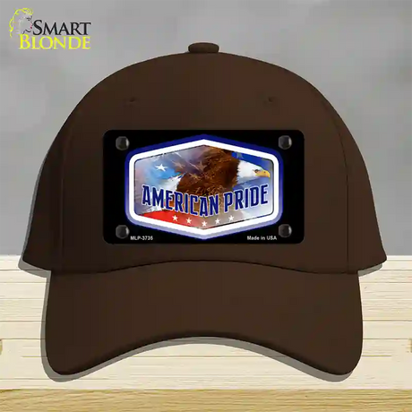 American Pride Novelty License Plate Hat Cotton / Dark Brown