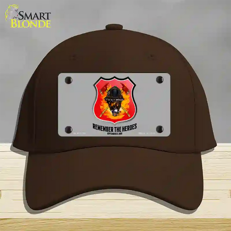 Remember The Heroes Novelty License Plate Hat Cotton / Dark Brown