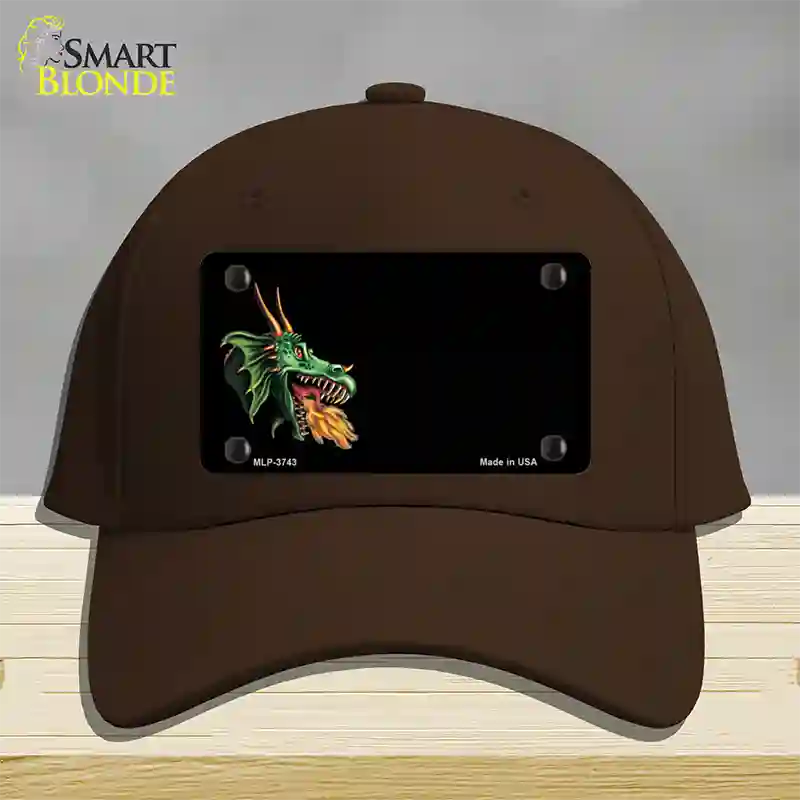 Dragon Offset Customizable Novelty License Plate Hat Cotton / Dark Brown