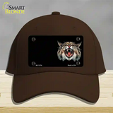 Wildcat Offset Novelty License Plate Hat Cotton / Dark Brown