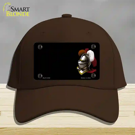 Armor Offset Novelty License Plate Hat Cotton / Dark Brown