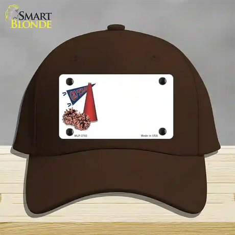 Pom And Cheer Offset Novelty License Plate Hat Cotton / Dark Brown