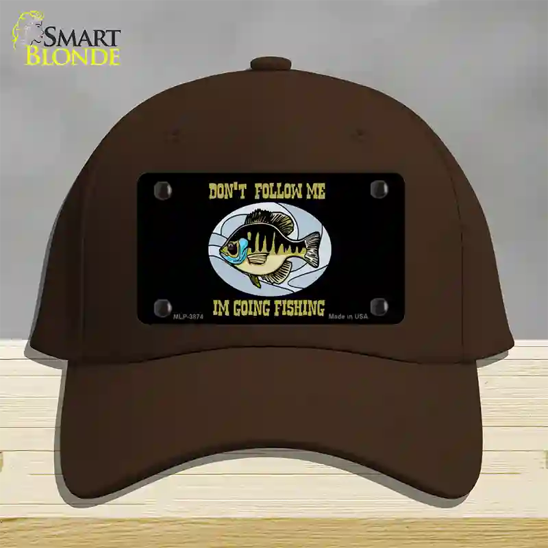 Dont Follow Me Novelty License Plate Hat Cotton / Dark Brown