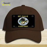 Dont Follow Me Novelty License Plate Hat Cotton / Dark Brown