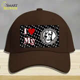 I Love My Brittany Novelty License Plate Hat Cotton / Dark Brown