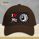 I Love My Bull Mastiff Novelty License Plate Hat Cotton / Dark Brown