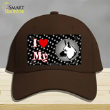 I Love My German Shepherd Novelty License Plate Hat Cotton / Dark Brown