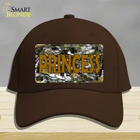 Princess Camouflage Novelty License Plate Hat Cotton / Dark Brown