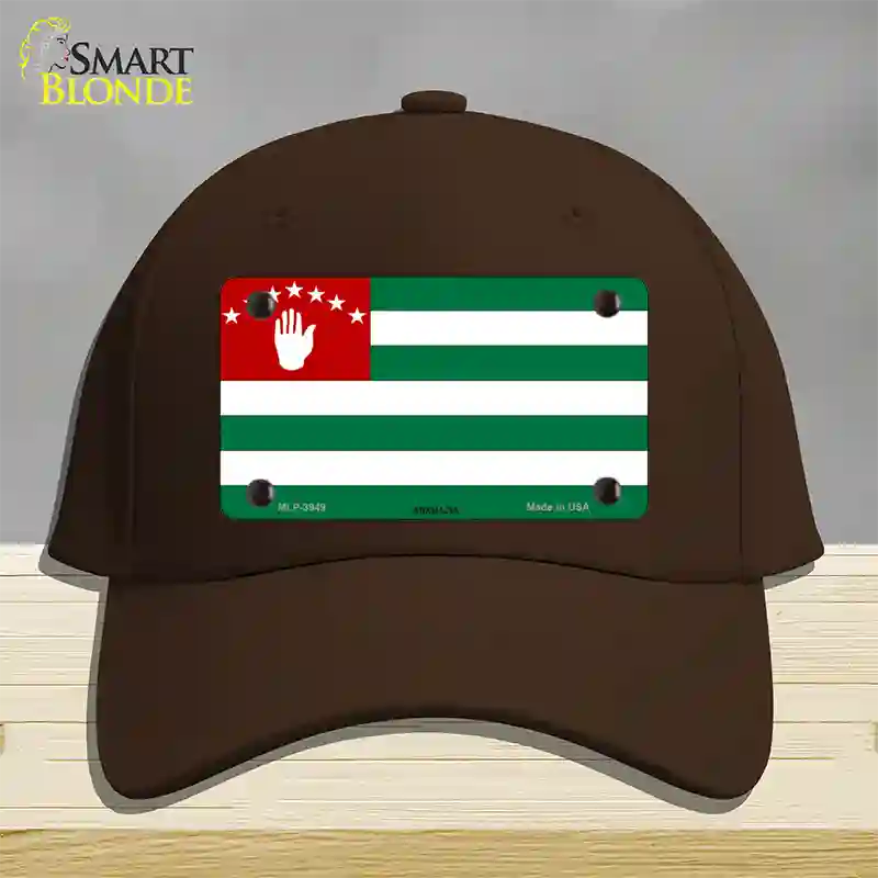 Abkhazia Flag Novelty License Plate Hat Cotton / Dark Brown