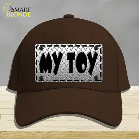 My Toy Novelty License Plate Hat Cotton / Dark Brown