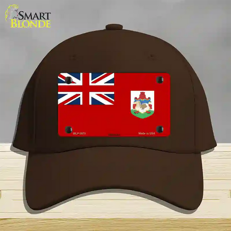 Bermuda Flag Novelty License Plate Hat Cotton / Dark Brown