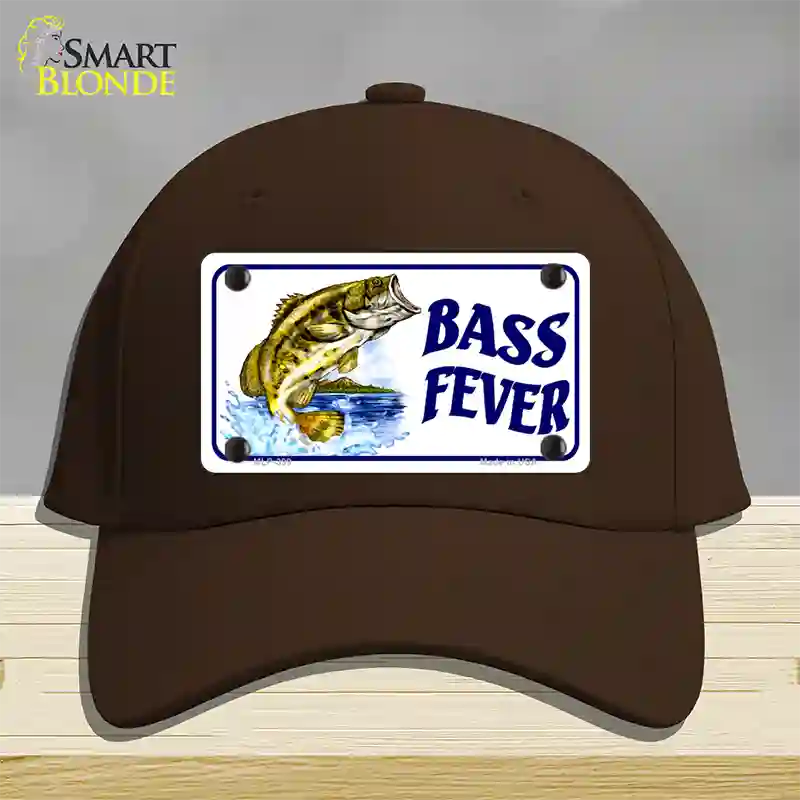 Bass Fever Novelty License Plate Hat Cotton / Dark Brown