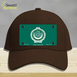 League Of Arab States Flag Novelty License Plate Hat Cotton / Dark Brown