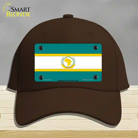 Organization African Unity Flag Novelty License Plate Hat Cotton / Dark Brown