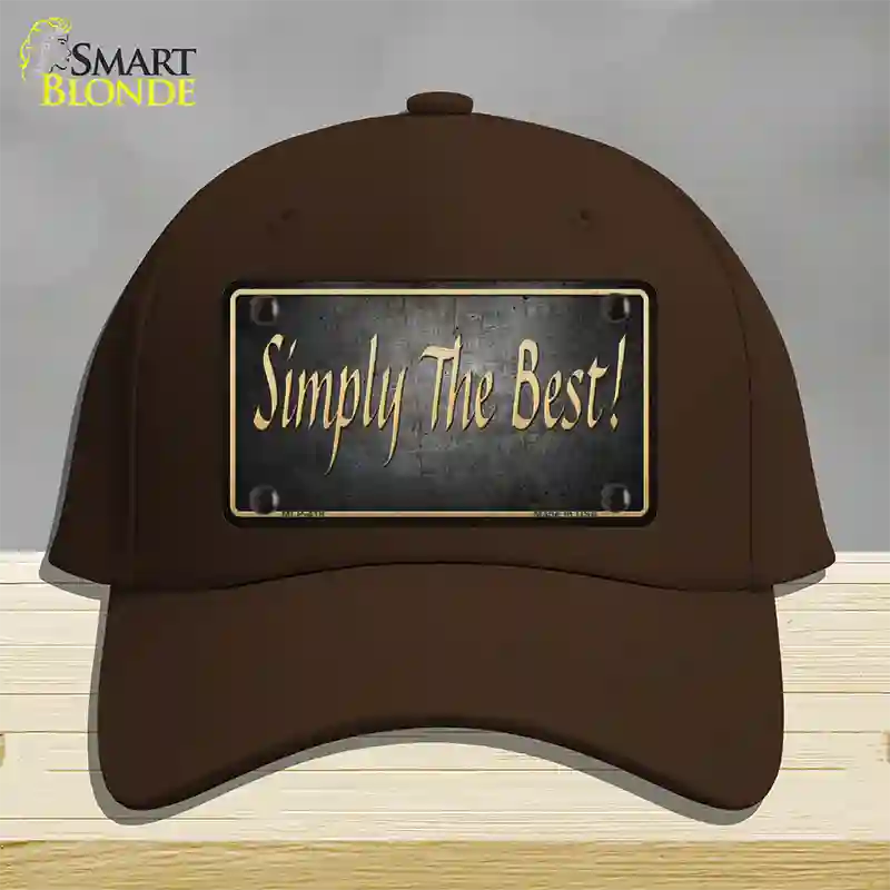 Simply The Best License Novelty License Plate Hat Cotton / Dark Brown