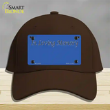 In Loving Memory Blue Novelty License Plate Hat Cotton / Dark Brown