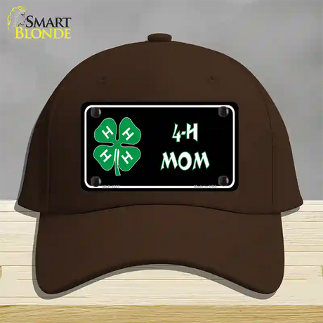 4-H Mom Novelty License Plate Hat Cotton / Dark Brown