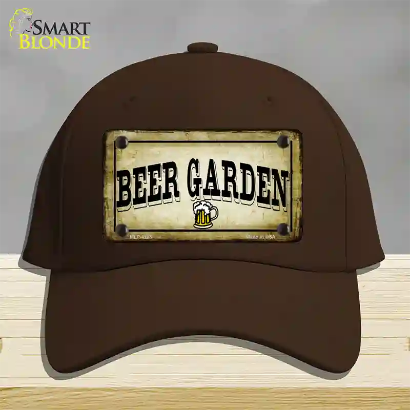 Beer Garden Novelty License Plate Hat Cotton / Dark Brown