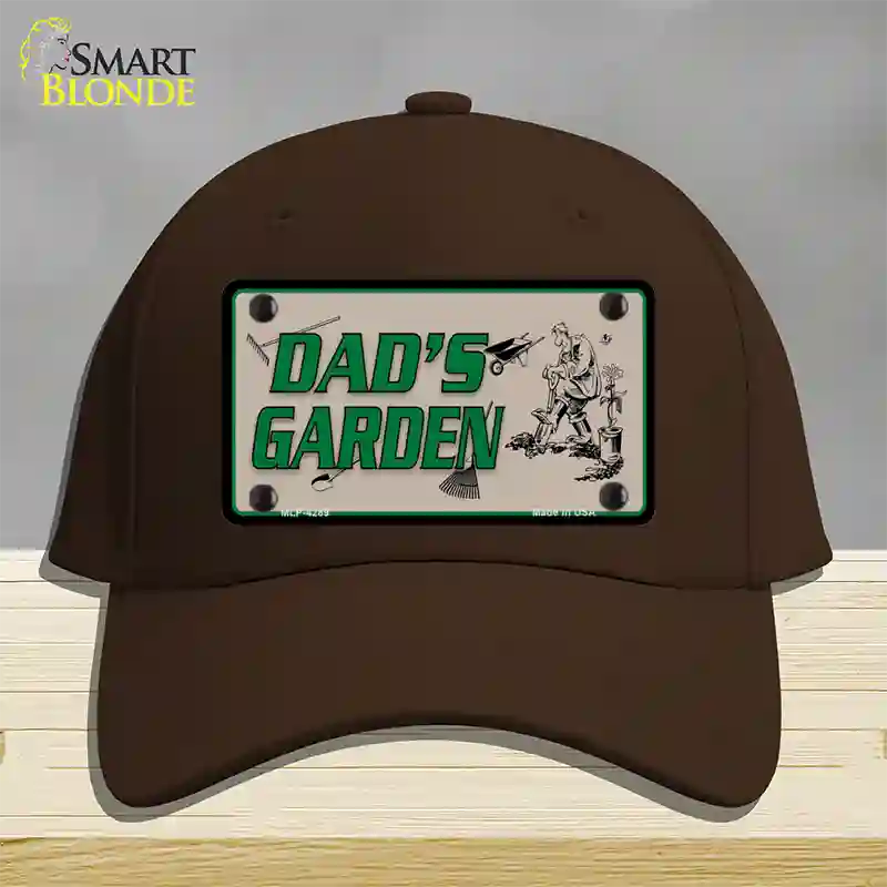 Dads Garden Novelty License Plate Hat Cotton / Dark Brown