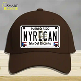 Nyrican Puerto Rico Novelty License Plate Hat Cotton / Dark Brown