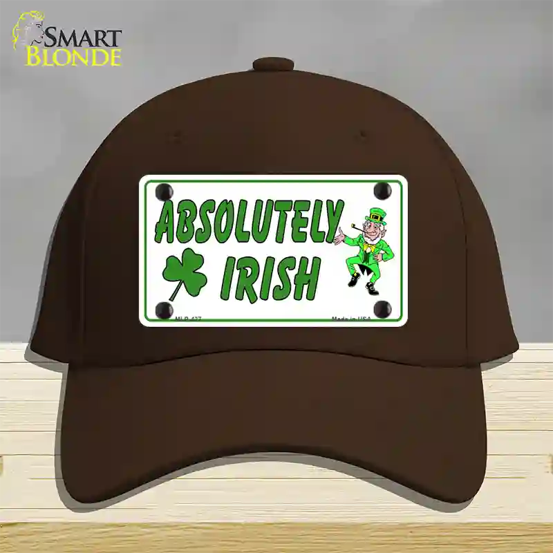 Absolutely Irish Novelty License Plate Hat Cotton / Dark Brown