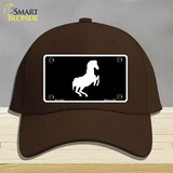 Horse Novelty License Plate Hat Cotton / Dark Brown